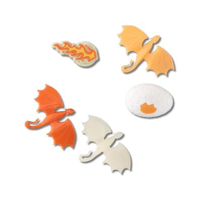 Jibbitz™ Dragões Brilham no Escuro Pack Com 5 Peças Único