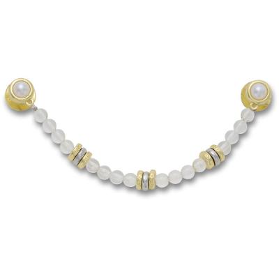 Jibbitz™ Corrente de Contas Douradas Transparentes Único