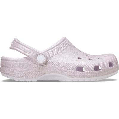 Sandália Crocs Classic Glitter Clog Grape Ice