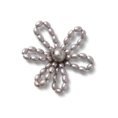 Jibbitz™ Margarida de Pérolas Negras Único