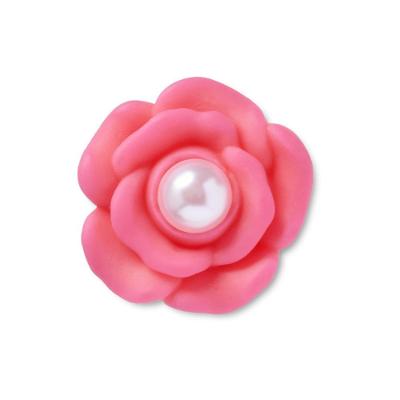 Jibbitz™ Flor Rosa Com Pérola Único