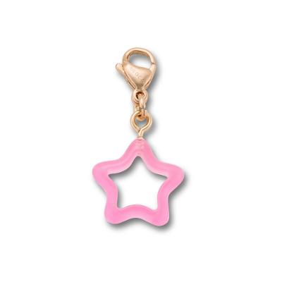 Jibbitz™ Pingente Estrela Rosa Retrô Único
