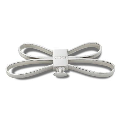 Jibbitz™ Mega Laço Prateado Único