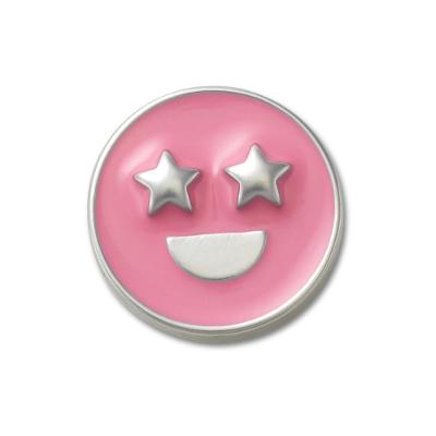 Jibbitz™ Rosto De Esmalte Rosa Único