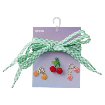 Jibbitz™ Cadarço e Kit Pingentes de Frutas Único
