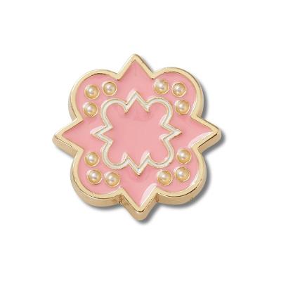Jibbitz™ Símbolo Sororidade Rosa E Dourado Único