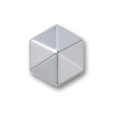 Jibbitz™ Hexágono de Prata Único
