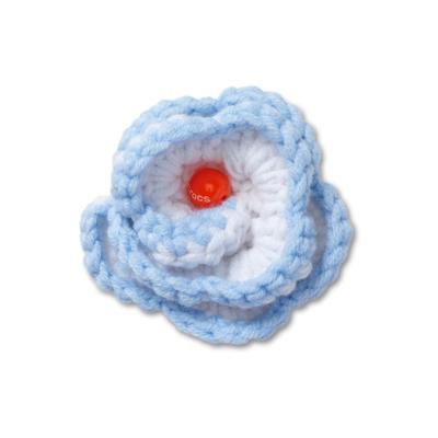 Jibbitz™ Flor de Crochê Azul e Branca Único