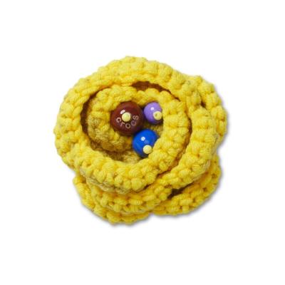 Jibbitz™ Flor de Crochê Amarela Único
