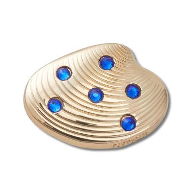 Jibbitz™ Concha Dourada com Pedras
 Único