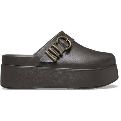 Sandália Crocs Dylan Platform Boho Buckle Clog Espresso