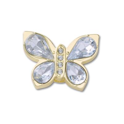 Jibbitz™ Borboleta Dourada Com Gemas Único