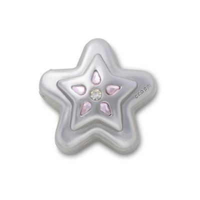 Jibbitz™ Medalhão Estrela de Prata Único