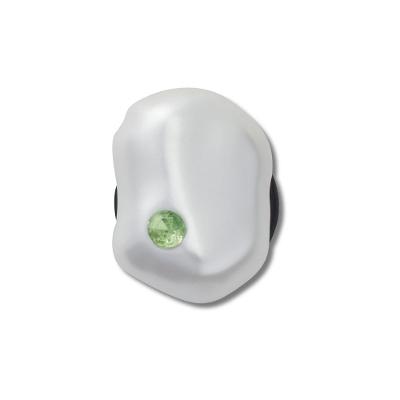 Jibbitz™ Pérola Barroca com Gema Verde Único