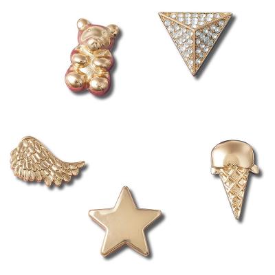 Jibbitz™ Decorações Douradas Pack com 5 Unidades UNICO