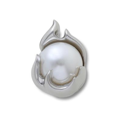 Jibbitz™ Pérola SMT Chama de Prata Único