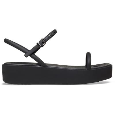 Sandália Crocs Miami Platform Y Strap Sandal Black