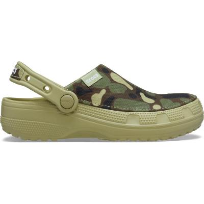 Sandália Crocs Classic Crafted Camo Clog Tac Green