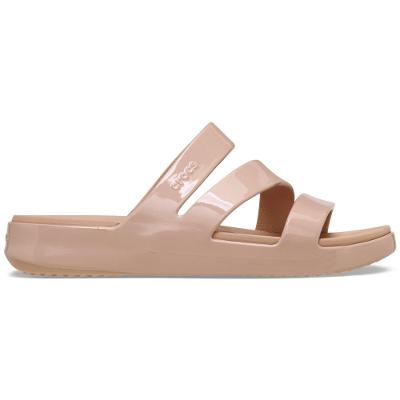Sandália Crocs Getaway Patent Strappy Pink Caramel