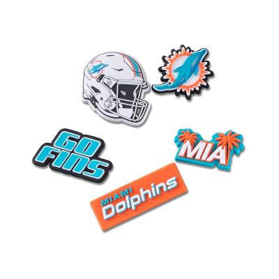 Jibbitz™ NFL Miami Dolphins Pack com 5 Peças Único