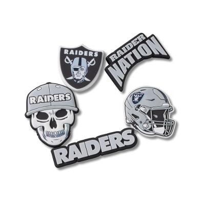 Jibbitz™ NFL Las Vegas Raiders Pack com 5 Peças Único