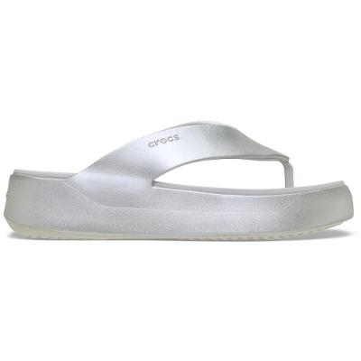 Sandália Crocs Getaway Metallic Platform Flip 

 Champagne Metallic