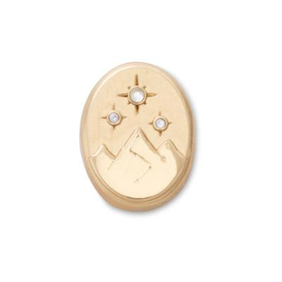 Jibbitz™ Montanha Celestial Dourada UNICO