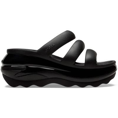 Sandália Crocs Classic Mega Crush Triple Strap Black
