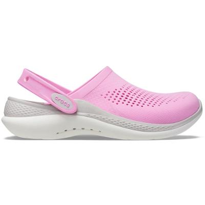 Sandália crocs lite ride 360 clog taffy pink
