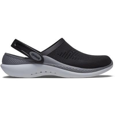 Sandália crocs lite ride 360 clog black/slate grey