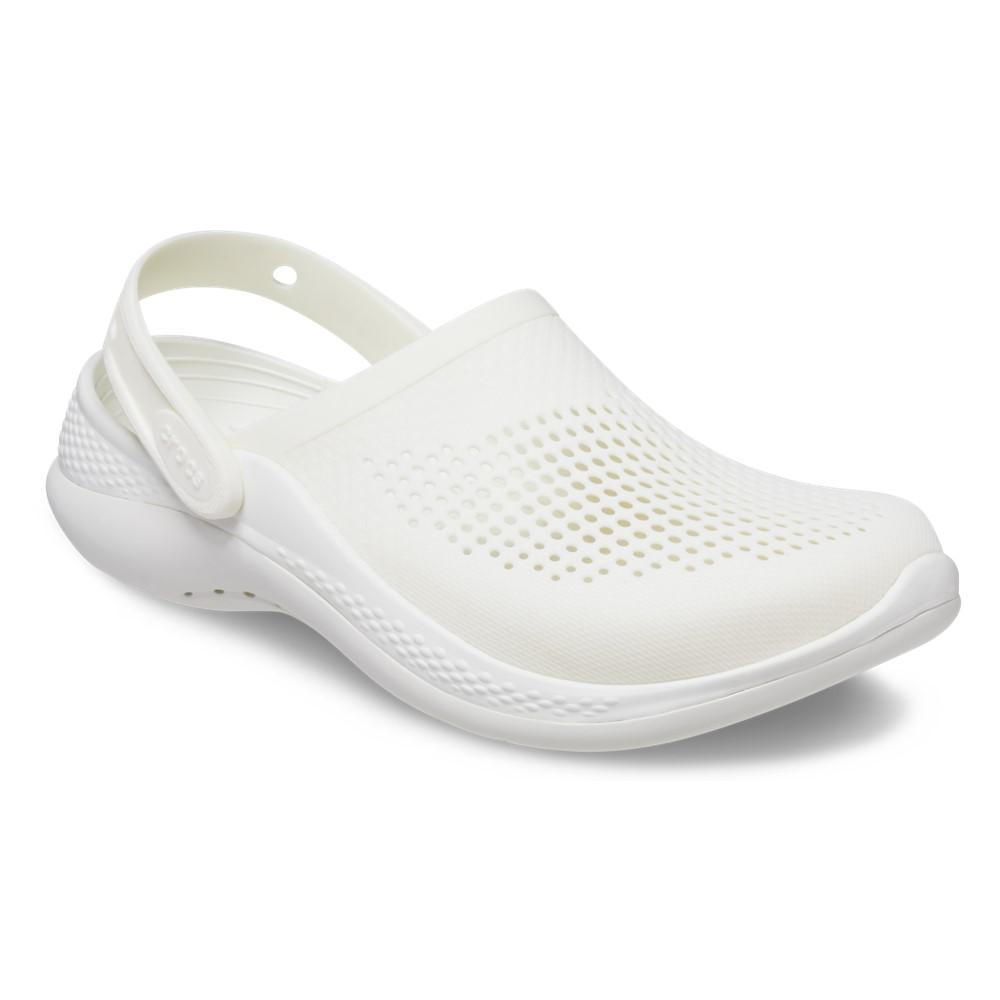 Sandália crocs lite ride 360 clog almost white/almost white - 4