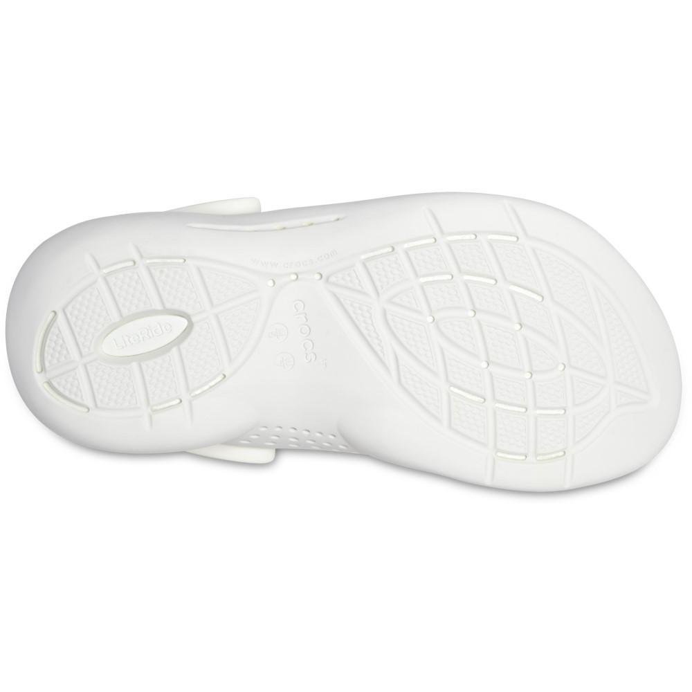 Sandália crocs lite ride 360 clog almost white/almost white - 6