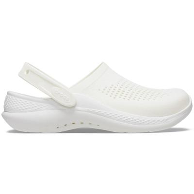 Sandália crocs lite ride 360 clog almost white/almost white
