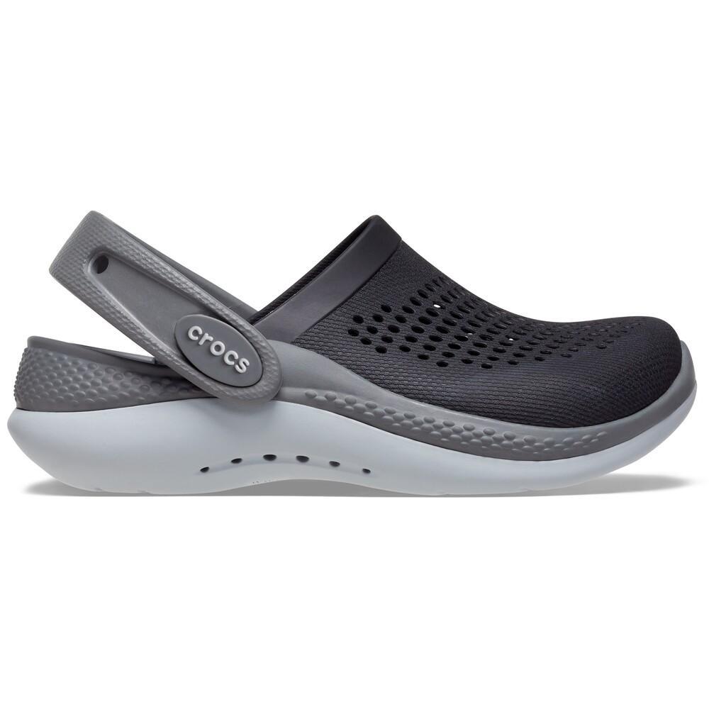 Sandália crocs literide 360 infantil black/slate grey - 1