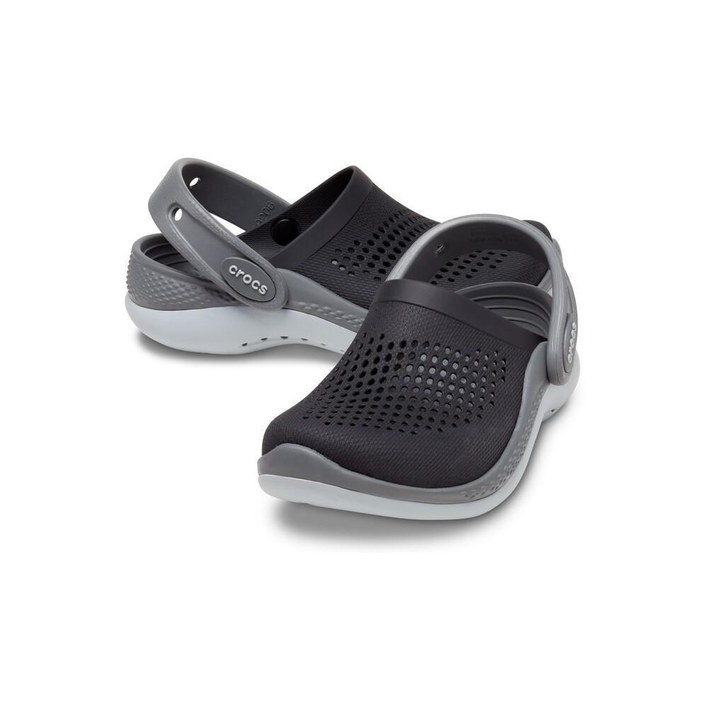 Sandália crocs literide 360 infantil black/slate grey - 4