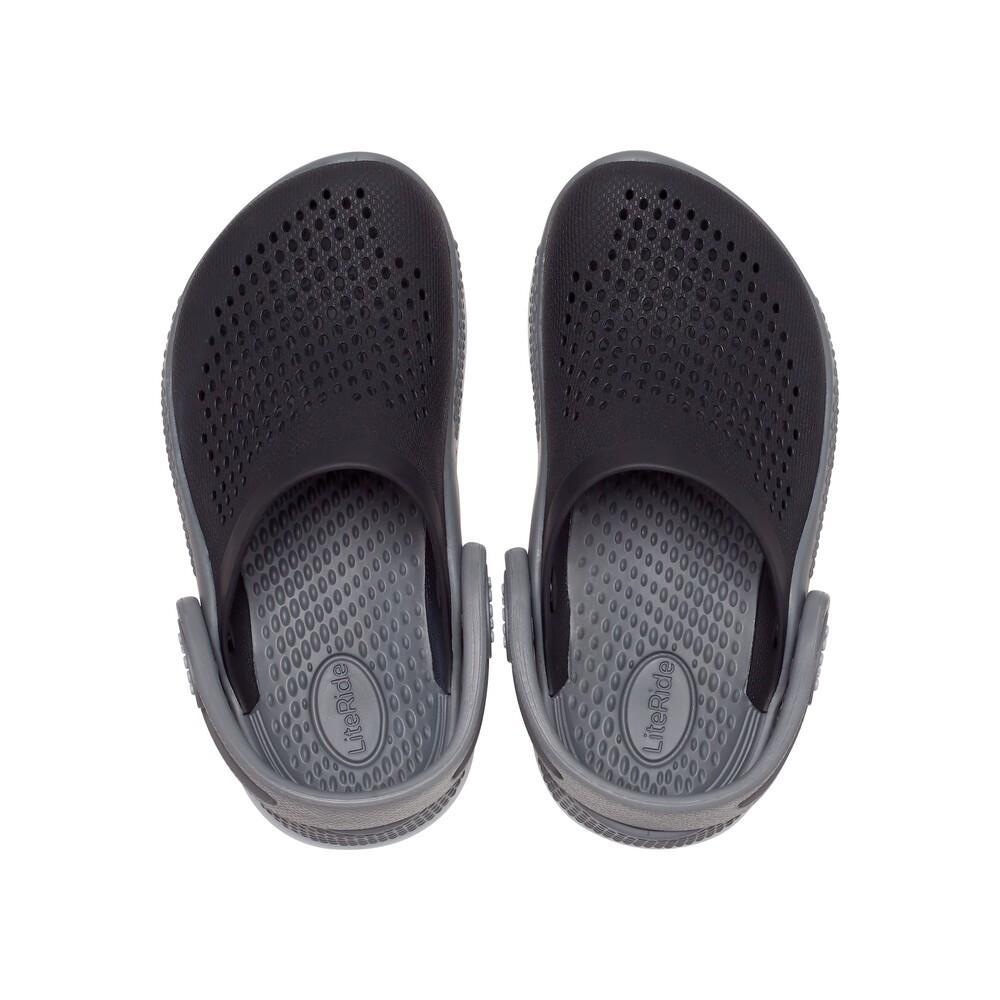 Sandália crocs literide 360 infantil black/slate grey - 5
