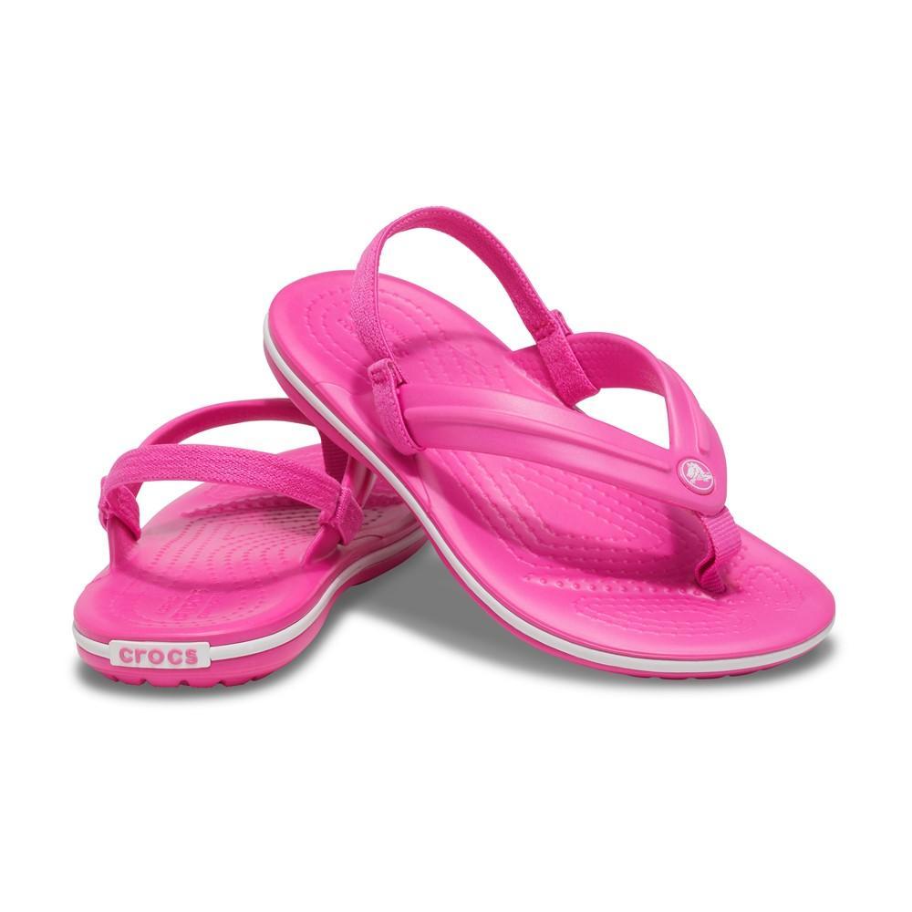 Chinelo crocs crocband strap flip electric pink - 4