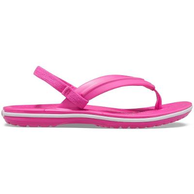 Chinelo crocs crocband strap flip electric pink