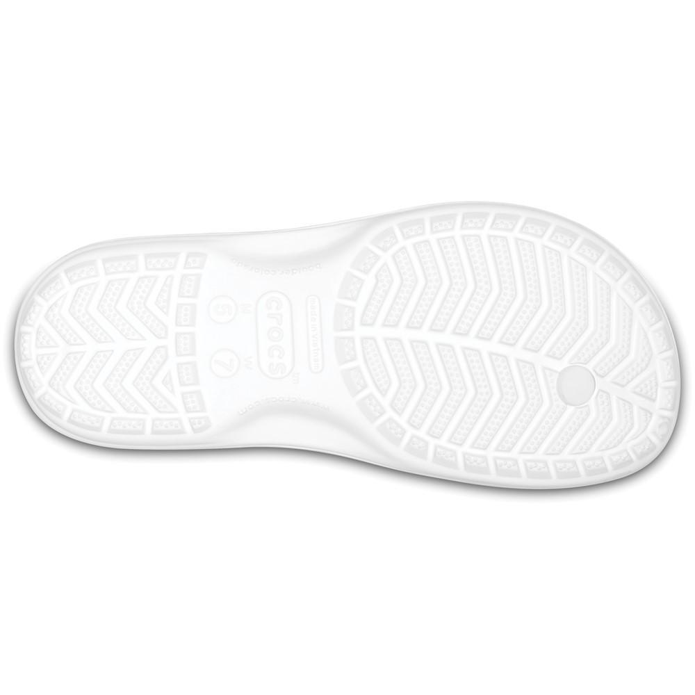 Chinelo crocs crocband flip white - 6
