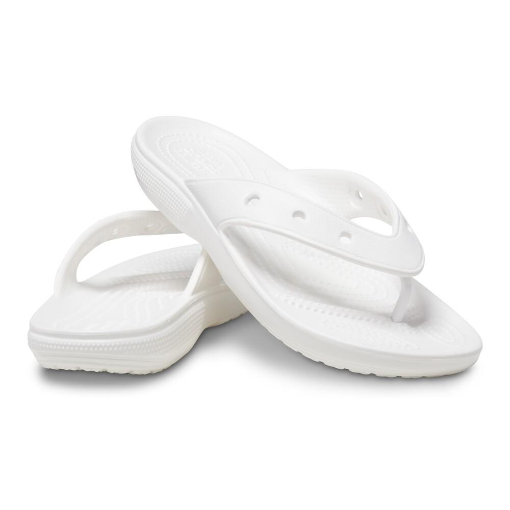 Chinelo crocs classic flip white - 4