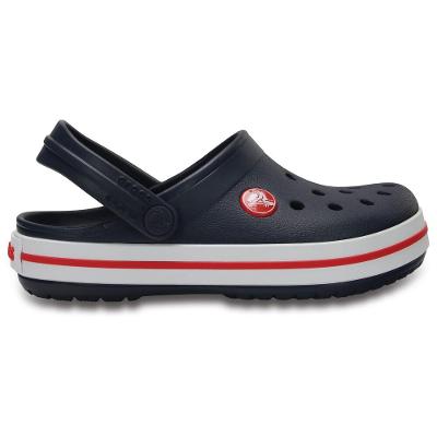 Sandália crocs crocband clog juvenil navy/red
