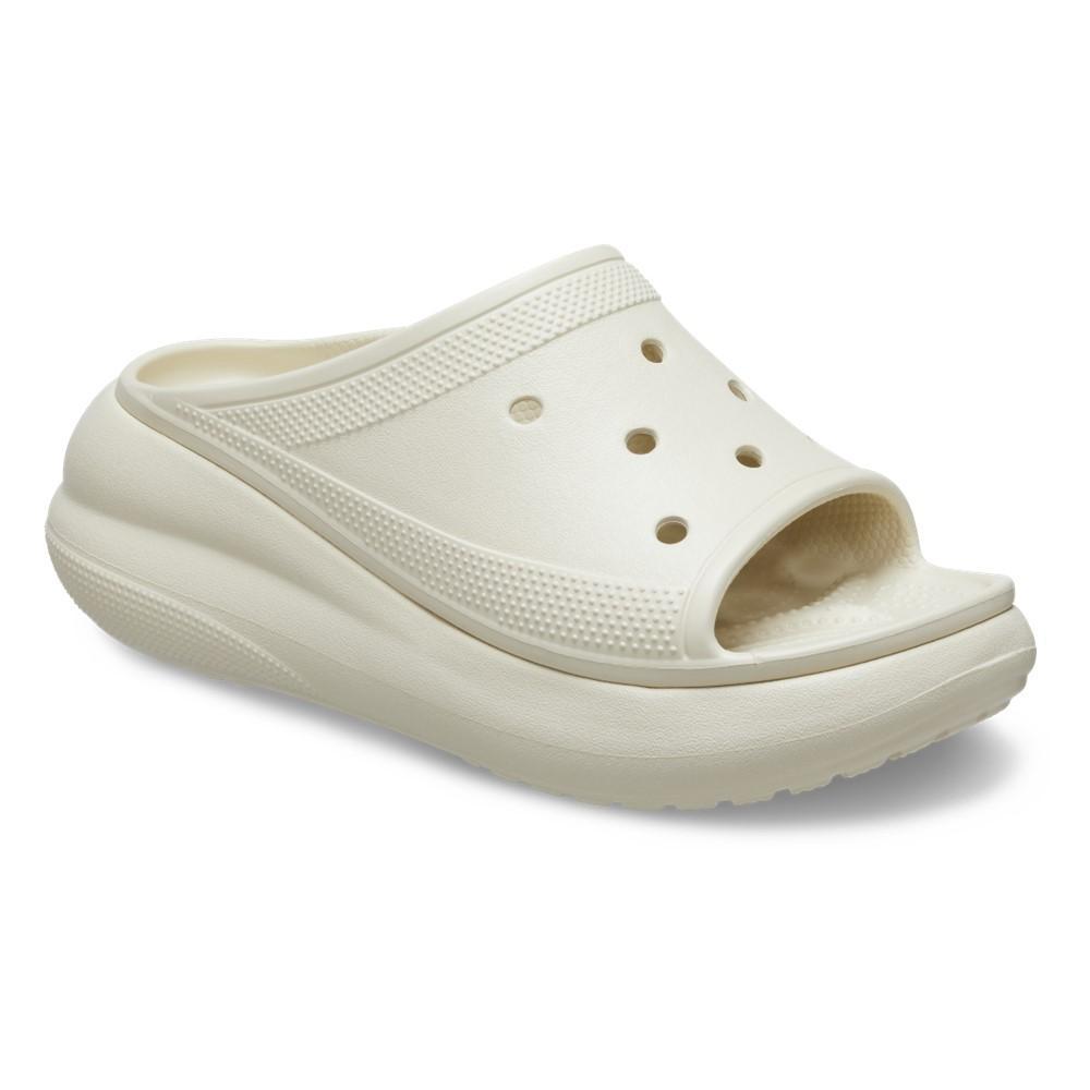 Chinelo crocs classic crush slide  bone - 2