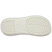 Chinelo crocs classic crush slide  bone - 6