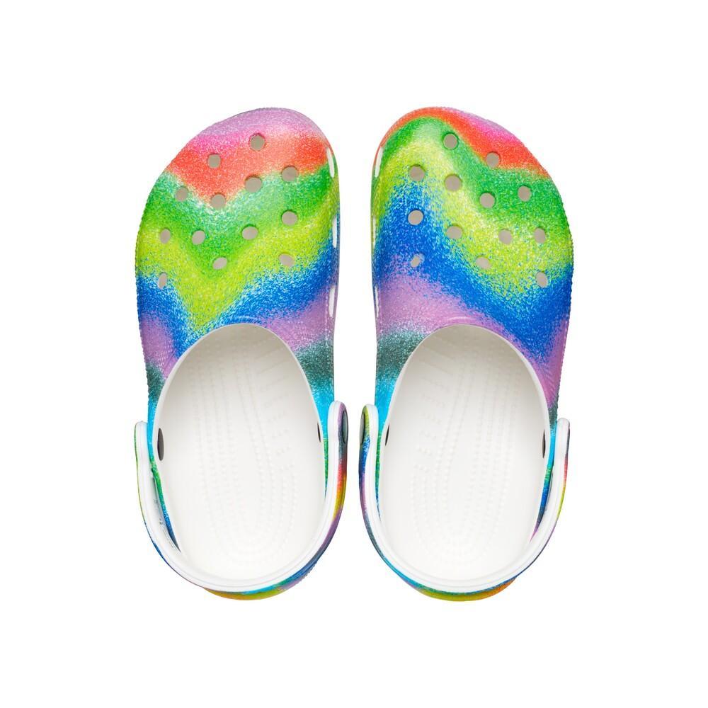 Classic spray dye clog white/multi - 7