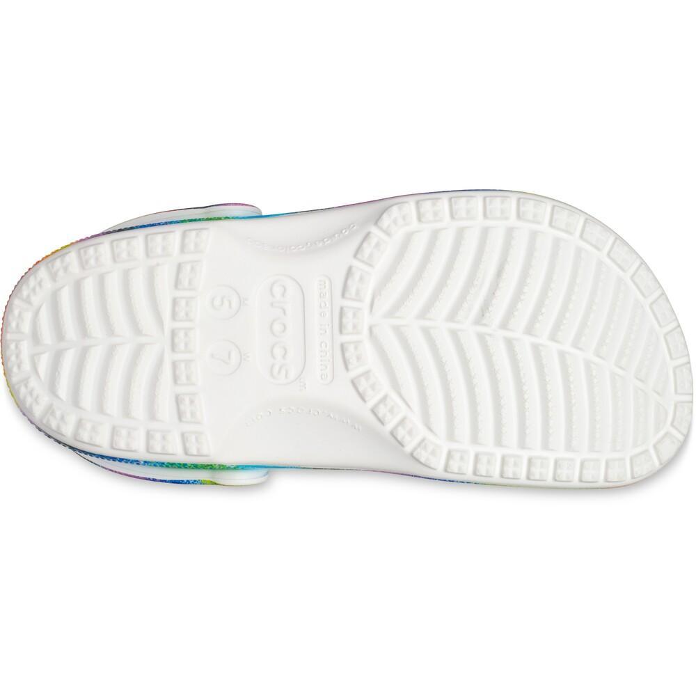 Classic spray dye clog white/multi - 8