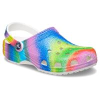 Classic spray dye clog white/multi