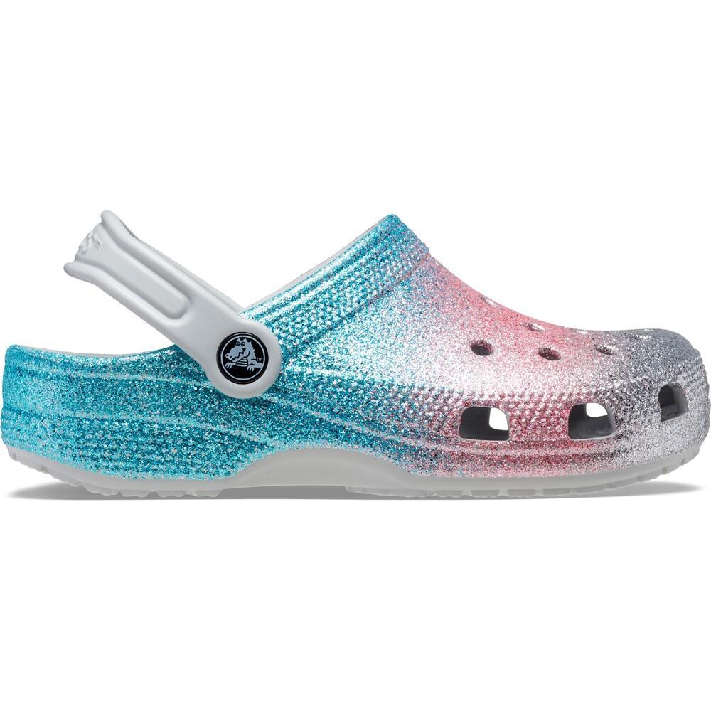Sandália crocs classic clog glitter infantil shimmer/multi - 1