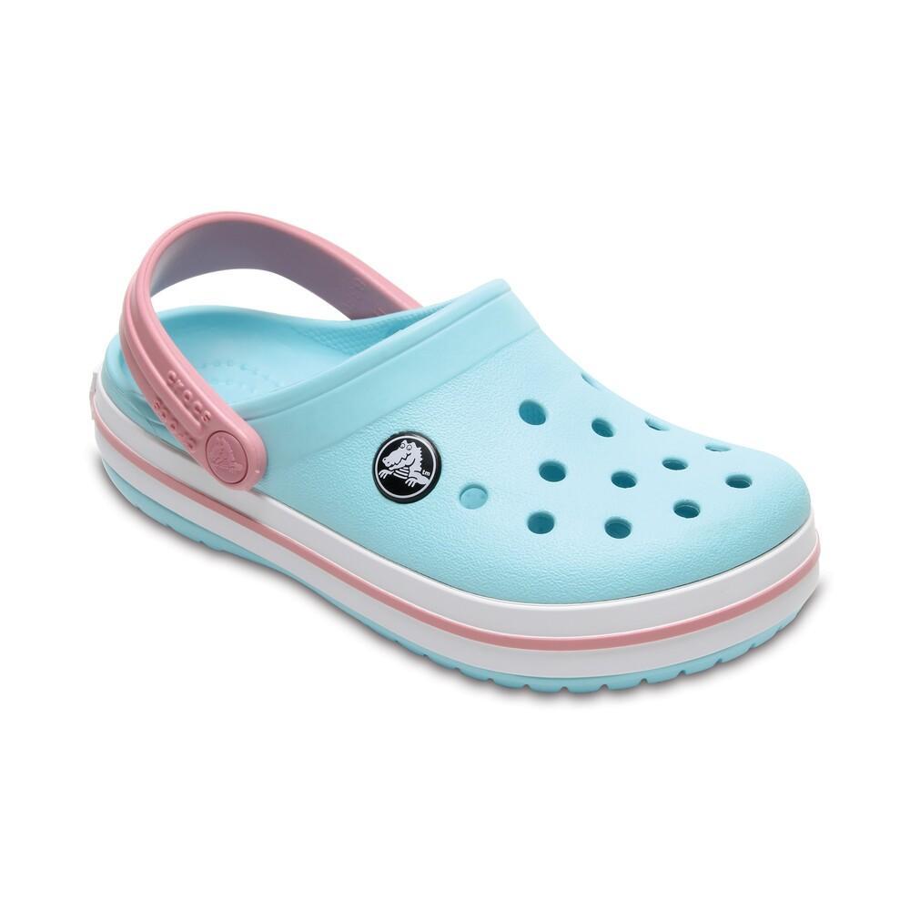 Sandália crocs crocband clog kids ice blue/white - 3
