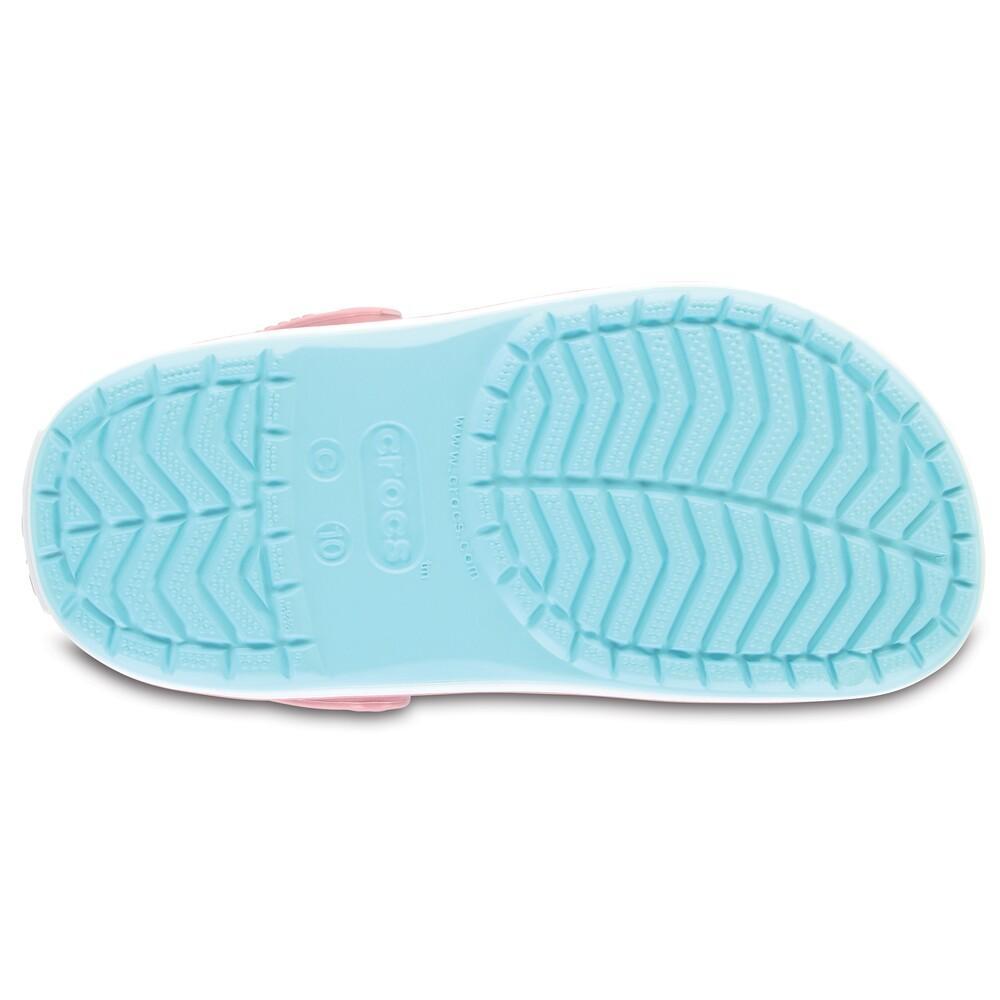 Sandália crocs crocband clog kids ice blue/white - 6