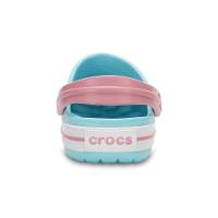 Sandália crocs crocband clog kids ice blue/white - 10